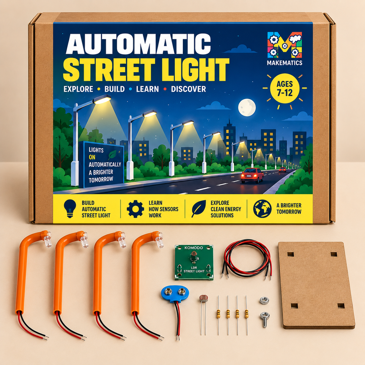 Automatic Street Light DIY STEM Kit for Kids | Build a Smart Street Light