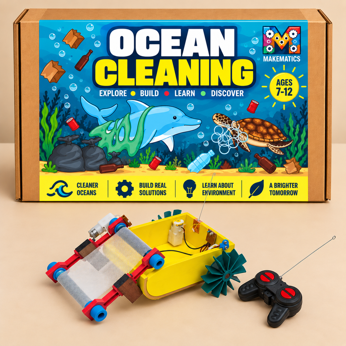 Ocean Cleaning DIY STEM Kit for Kids | Build Your Own Ocean Cleanup Model