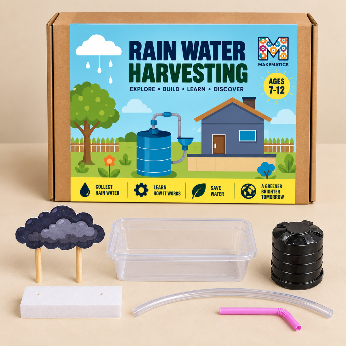 Rain Water Harvesting DIY STEM Kit for Kids | Build a Water Harvesting Model